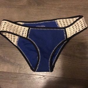 Blue/crocheted bottoms